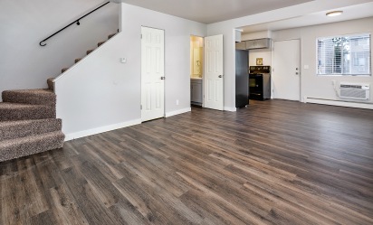 Renovated 2 Bedroom Townhome  - 2 bedroom floorplan layout with 1.5 bath and 800 to 820 square feet